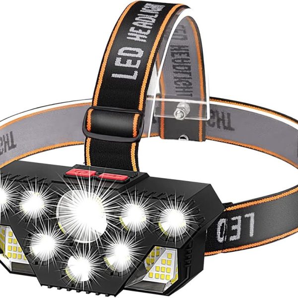 Zatsu® Linterna Minera 10 Focos Recargable USB