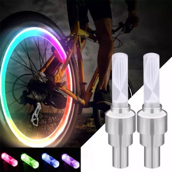 Zatsu® Lez led tapa-válvulas Multicolor para Bici Moto autos